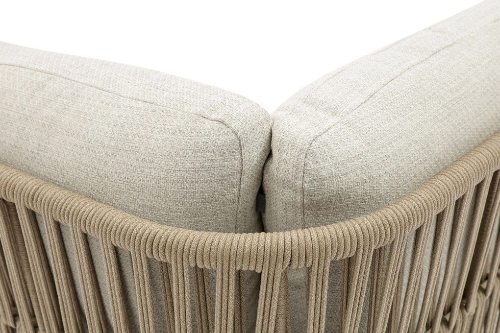 Hoek loungeset 5 personen Rope Taupe  Coco Elara