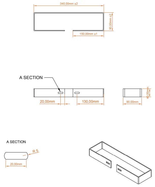 Eastbrook Deddington handdoekhouder voor paneel radiator 30cm antraciet