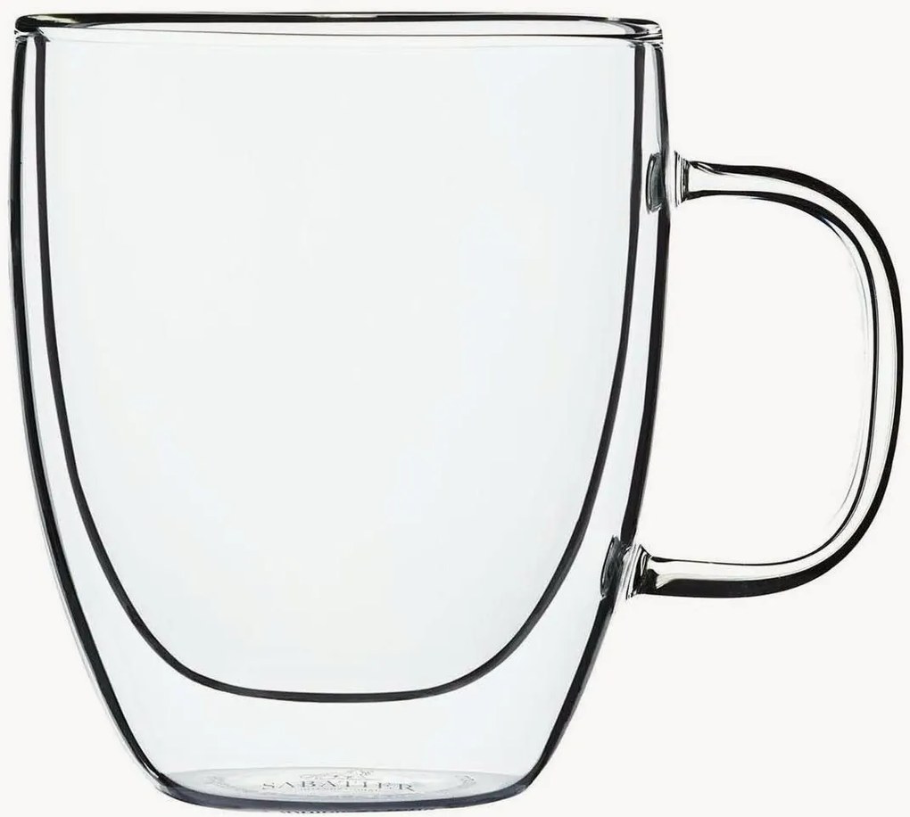 Mondgeblazen koffiekopjes Erin, 2-delig