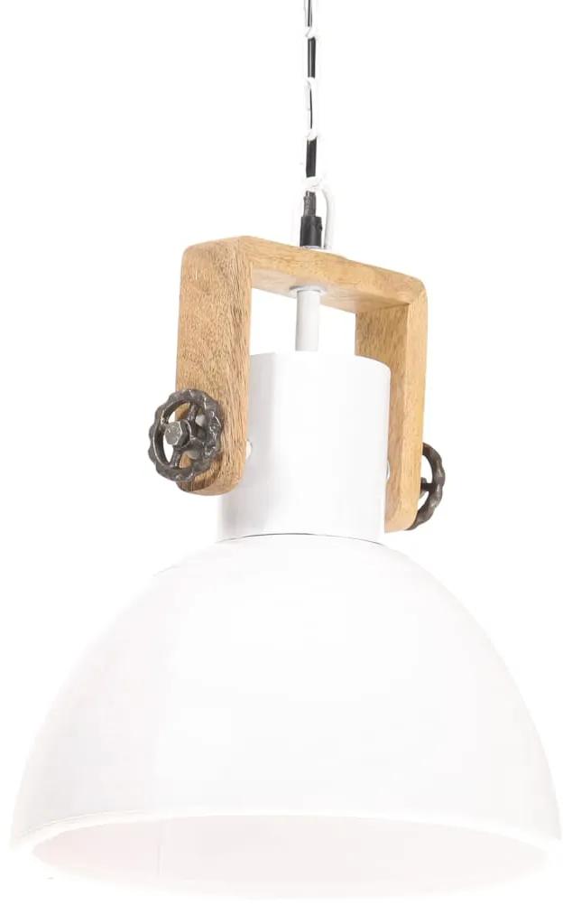 vidaXL Hanglamp industrieel rond 25 W E27 30 cm wit