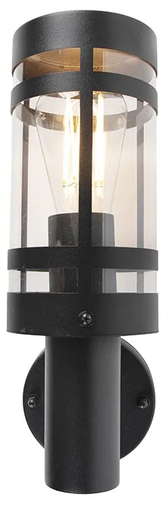 Moderne buitenwandlamp zwart IP44 - Gleam