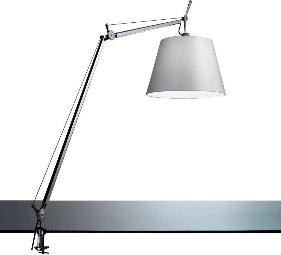 Artemide Tolomeo Mega Tavolo bureaulamp LED met snoerdimmer en tafelklem aluminium
