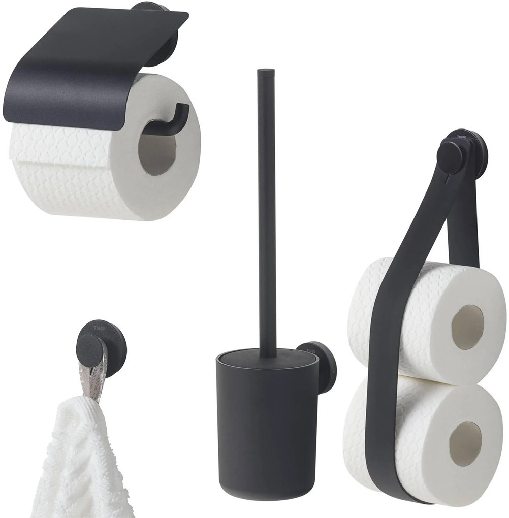 Tiger Urban toilet accessoires 4-delig hangend zwart