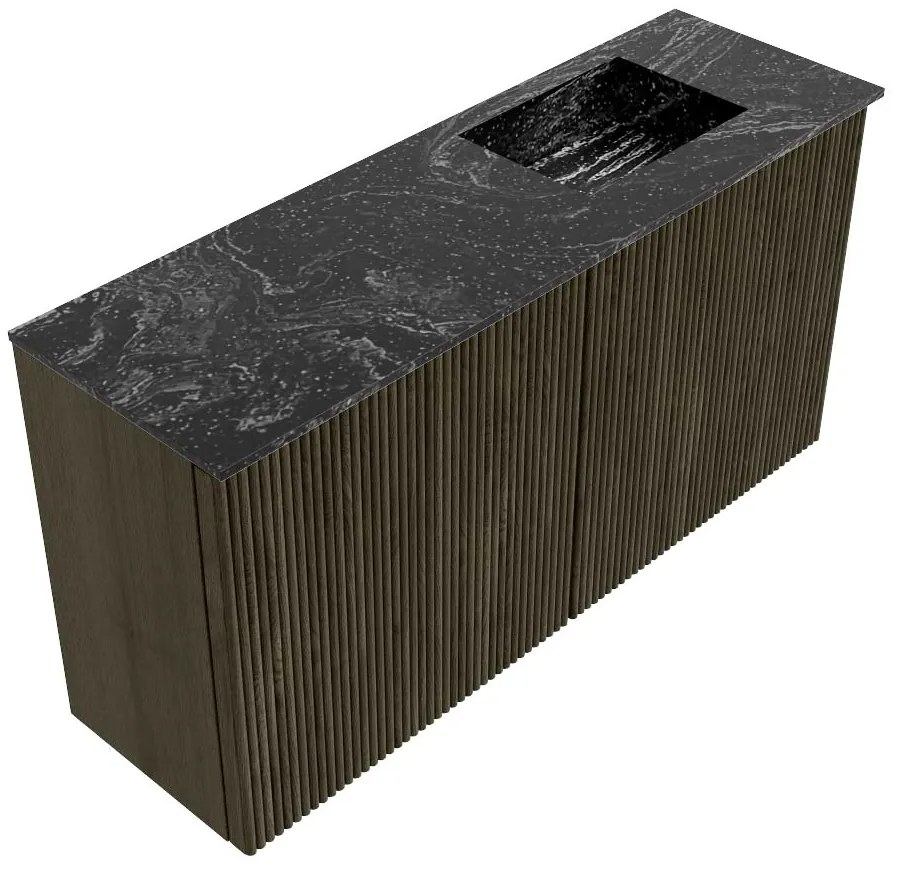 Mondiaz Joya DLux 80cm toiletmeubel shadow met wastafel faye rechts 1 kraangat lava