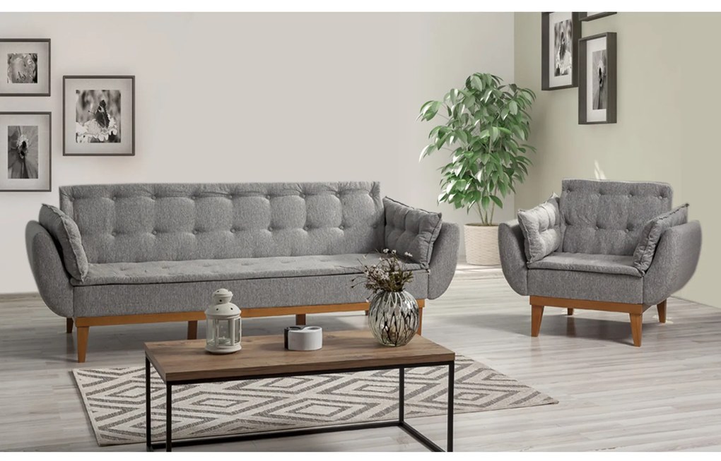 Woonkamerset Fiona met slaapbank en feauteuil | Atelier Del Sofa
