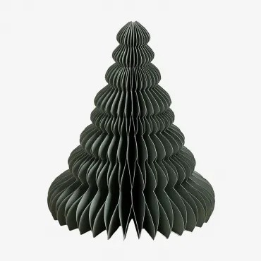 Set Van 3 Kerstbomen Van Noelle-papier Green Bay & ↑15 Cm - Sklum