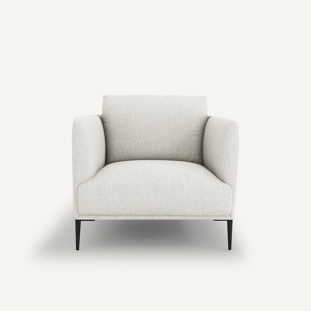 Fauteuil in gemêleerde badstof, Oscar, Emmanuel Gallina