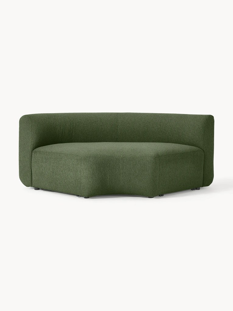 Ronde bouclé hoekmodule Sofia