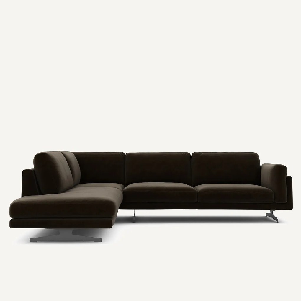 Hoekbank fluweel, César