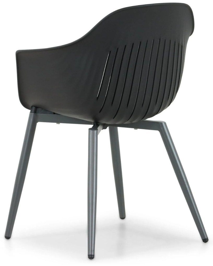 Tuinstoel Kunststof Grijs-antraciet Lifestyle Garden Furniture Lissabon