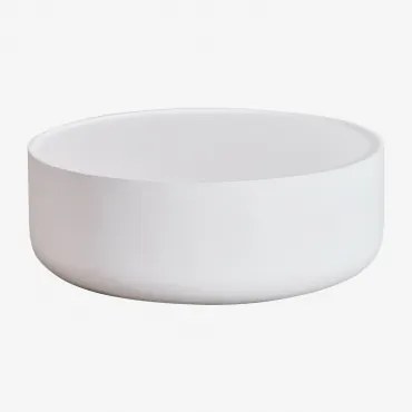 Ronde Cementen Salontafel (ø80 Cm) Darwys Wit - Sklum