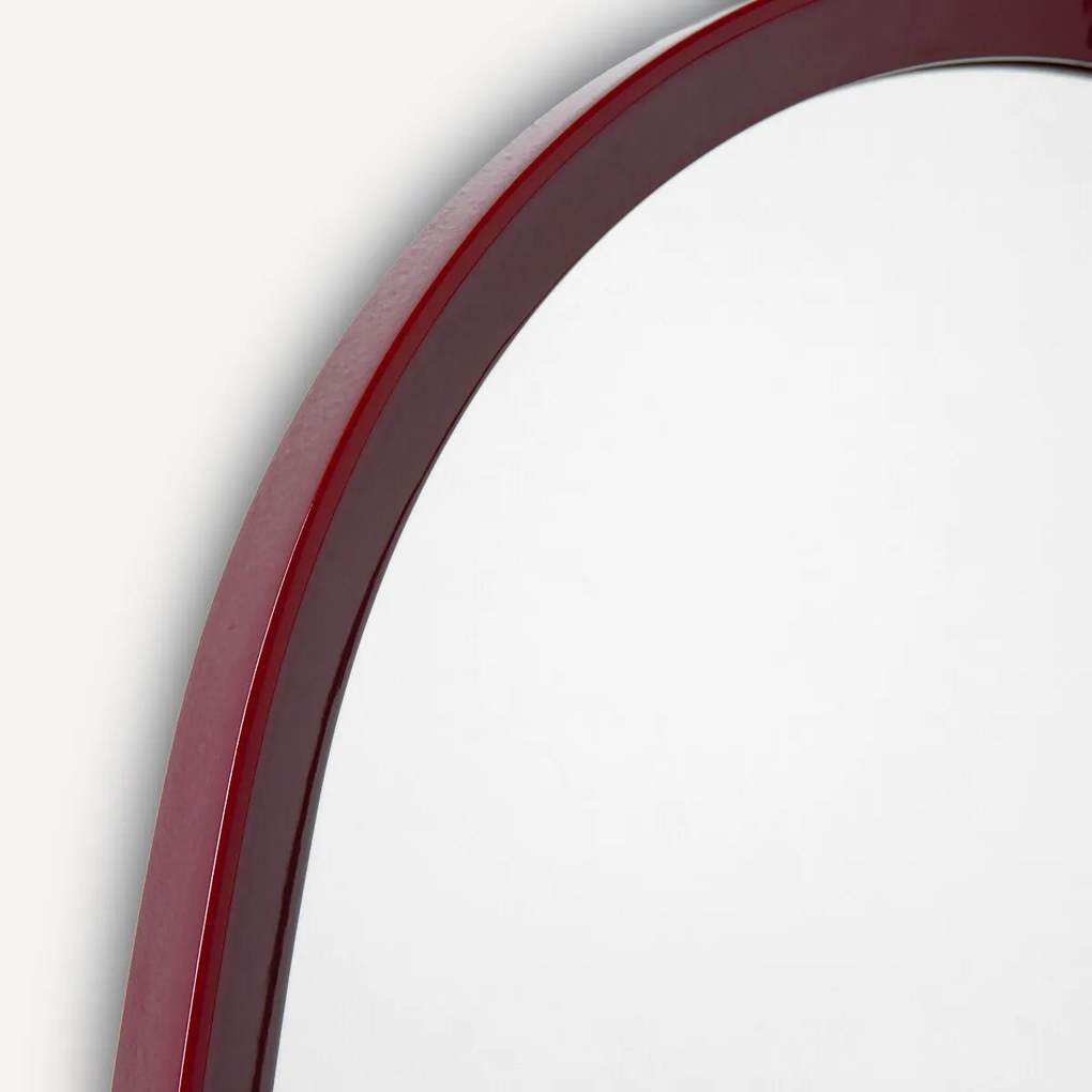 Vierkante gelakte spiegel, H80 cm, Orion