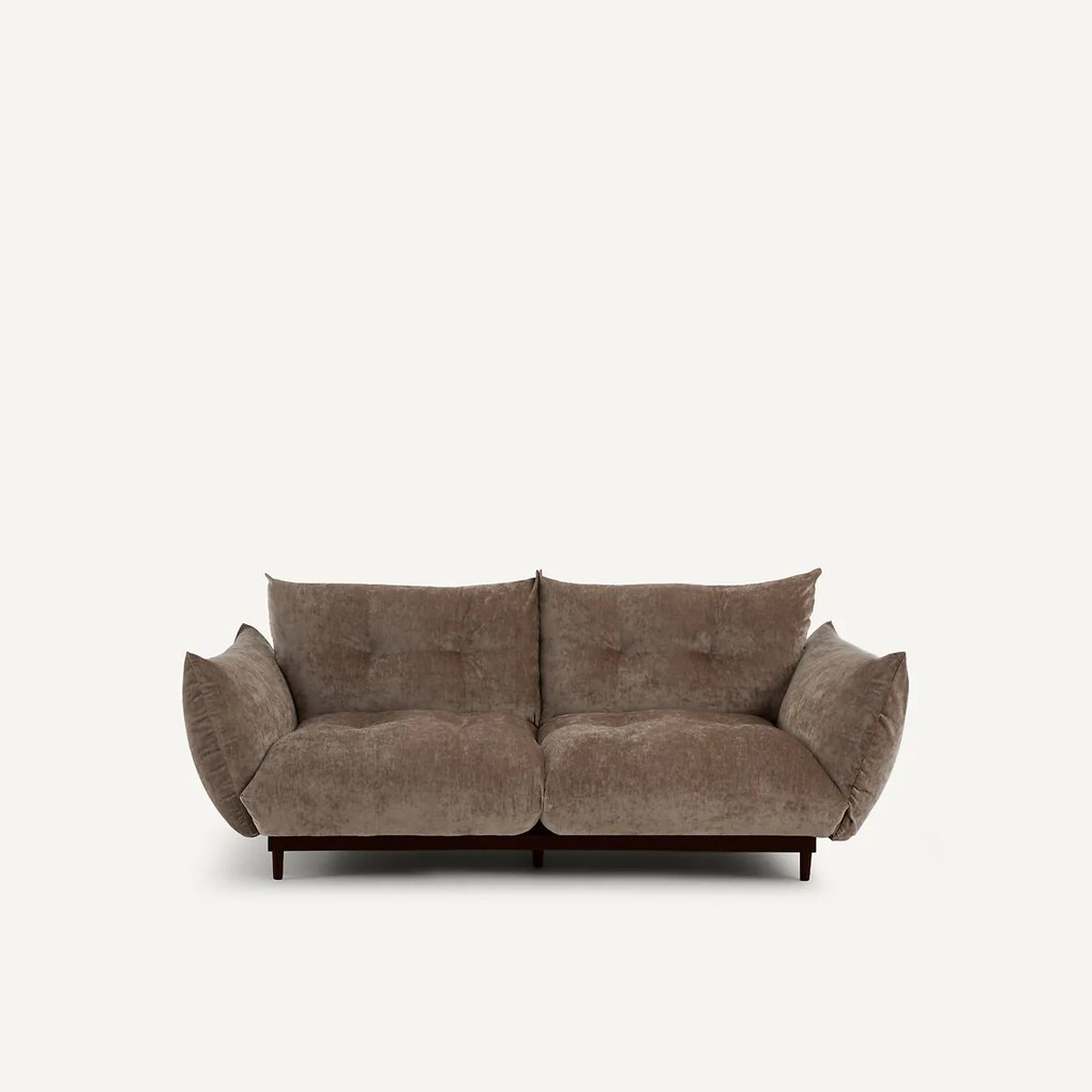 3-zits compacte bank in fluweelmix, VITORIA