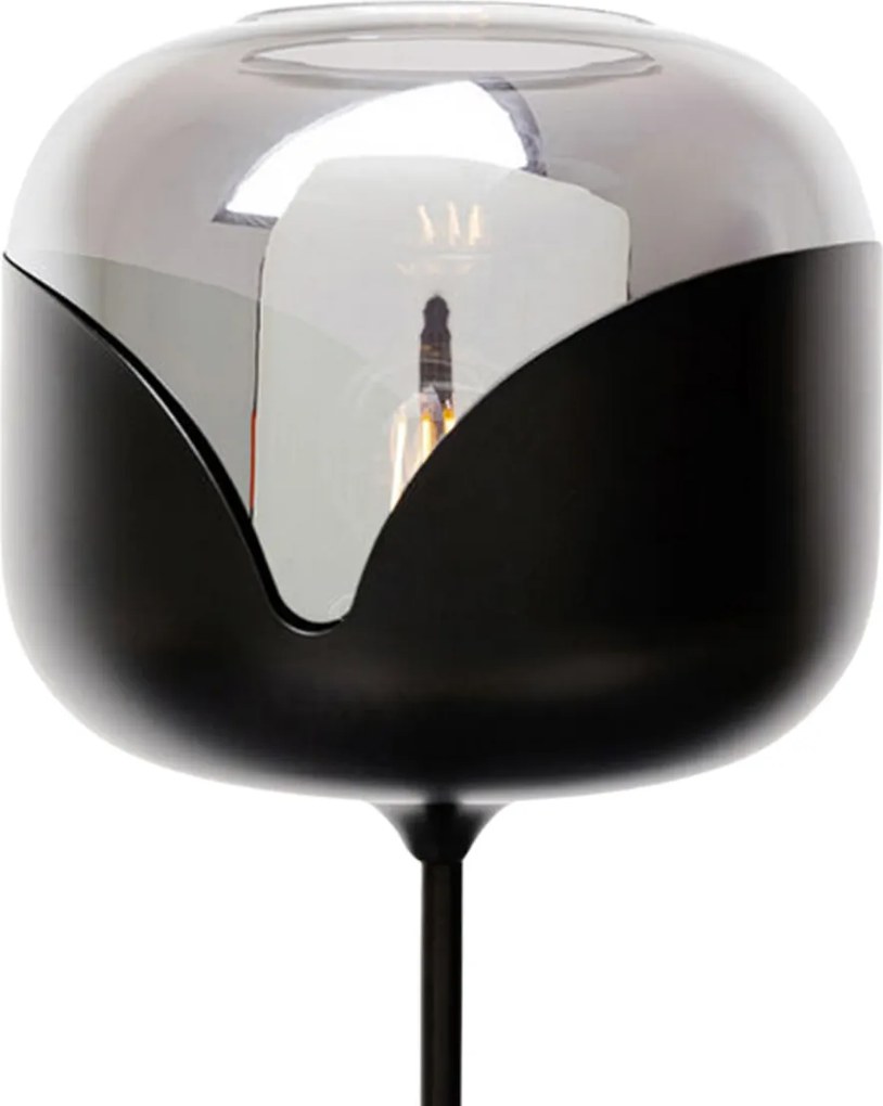 Retro Design Vloerlamp Mat Zwart