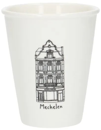 Gevel mok, Mechelen, porselein, 200 ml