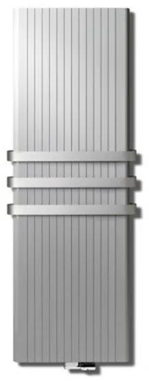 Vasco Alu Zen designradiator 1800x600mm 2155 watt aansluiting 66 aluminium grijs (M302) 111140600180000660302-0000