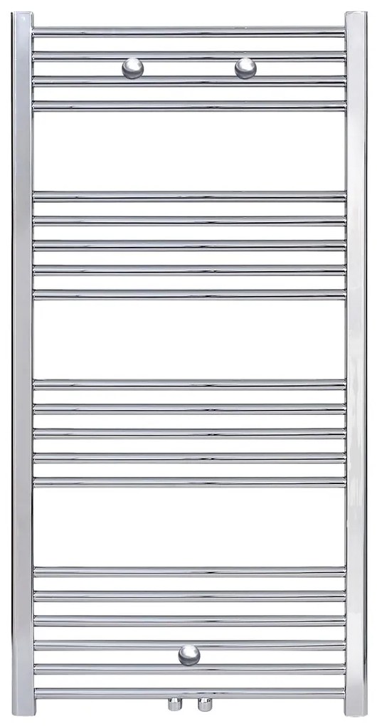 Sanigoods Base handdoek radiator 120x50 376 watt MO aansluiting chroom