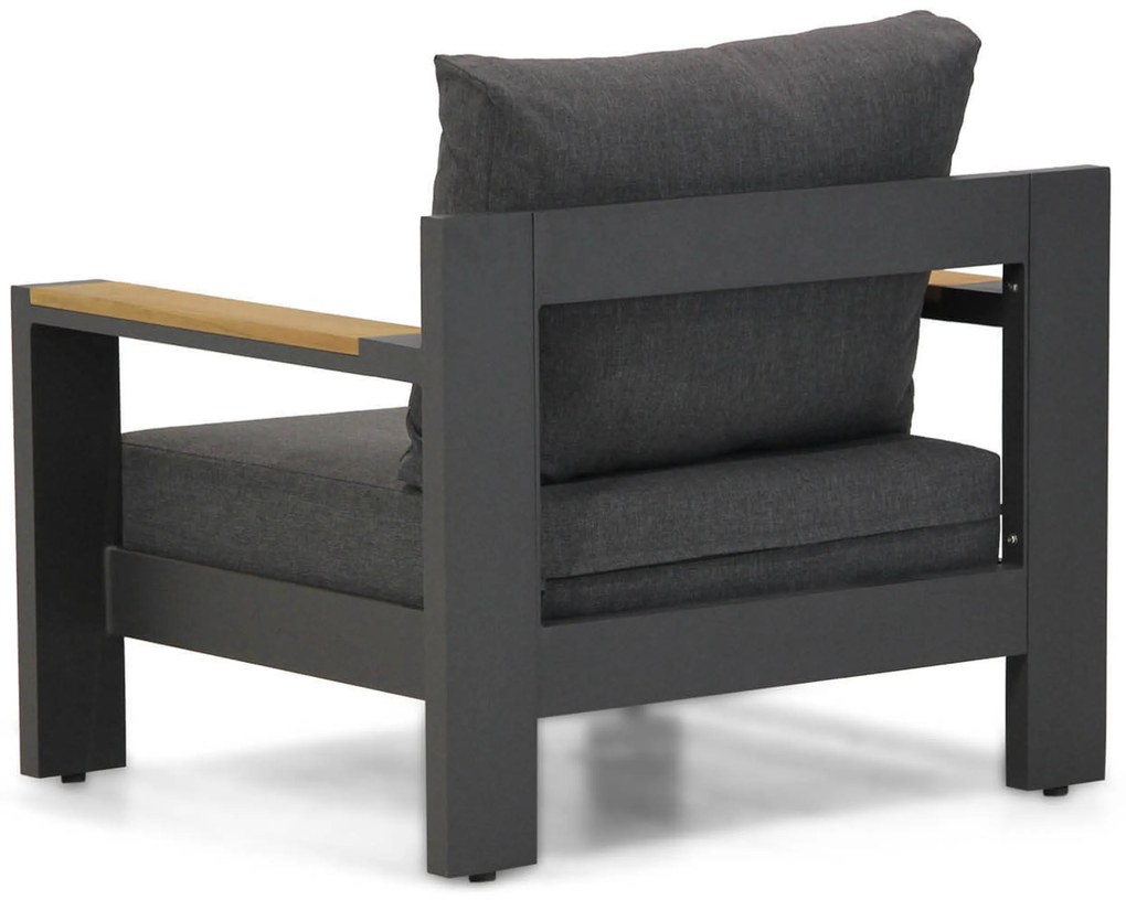 Stoel en Bank Loungeset 5 personen Aluminium Grijs Lifestyle Garden Furniture Milano