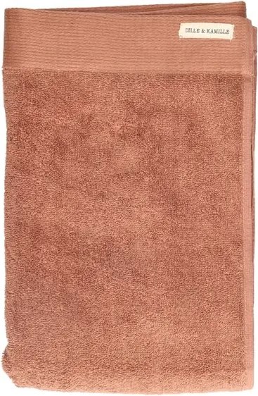Handdoek, recycled katoen, terraroze, 70 x 140 cm