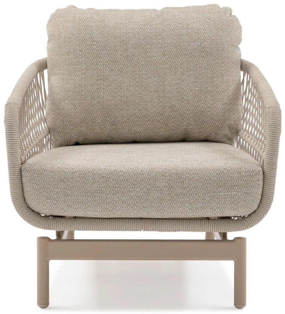 Stoel en Bank Loungeset 5 personen Aluminium/rope Taupe  Lifestyle Garden Furniture Cordoba