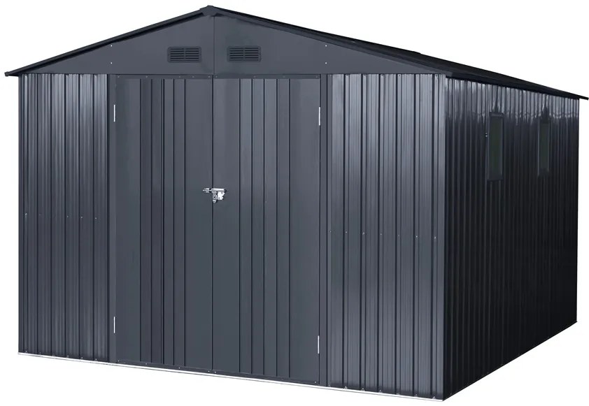 Metalen gereedschapshuisje Helsinki 3 x 3,7 m Store Boss antraciet