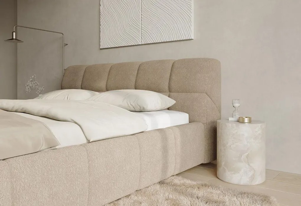 Gestoffeerd Bedframe Night Santiago - Snel leverbaar – Bij Swiss Sense