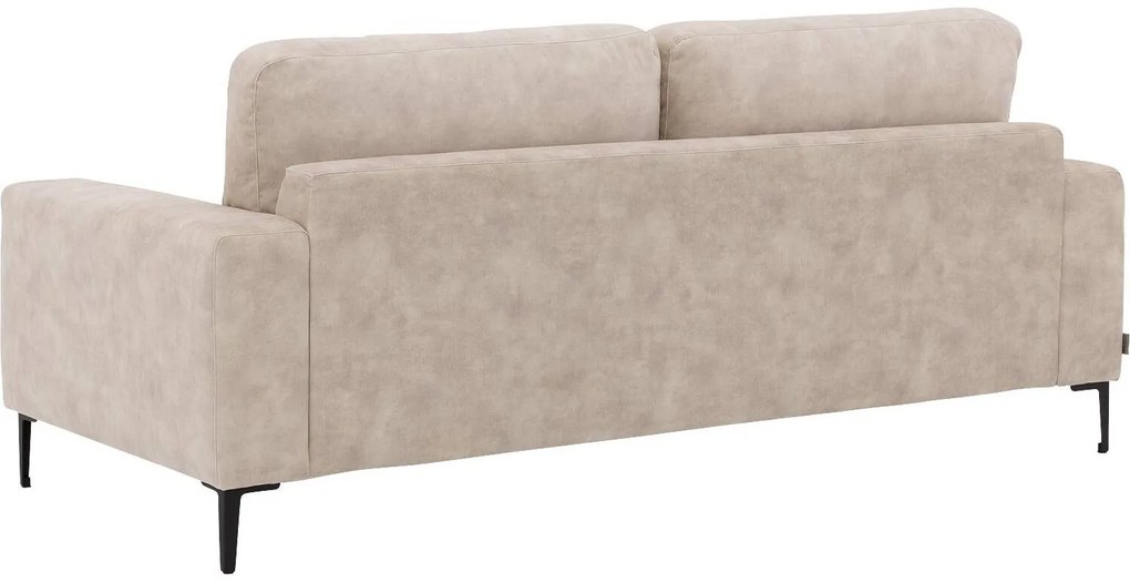 Goossens Bank Coco beige, stof, 2,5-zits, stijlvol landelijk