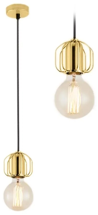 Enkele hanglamp Loft goud APP592-1CP