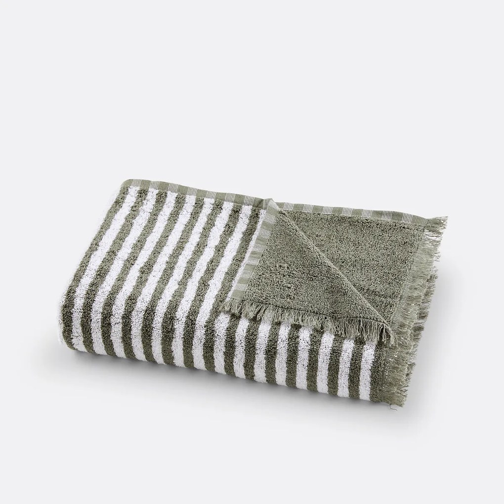 Gestreept badlaken in badstof 500 g, Arzon