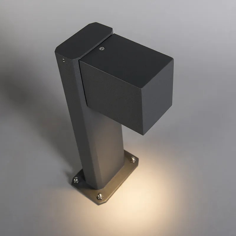 Smart staande buitenlamp antraciet 30 cm IP44 incl. Wifi GU10 - Baleno Landelijk / Rustiek, Modern GU10 IP44 Buitenverlichting