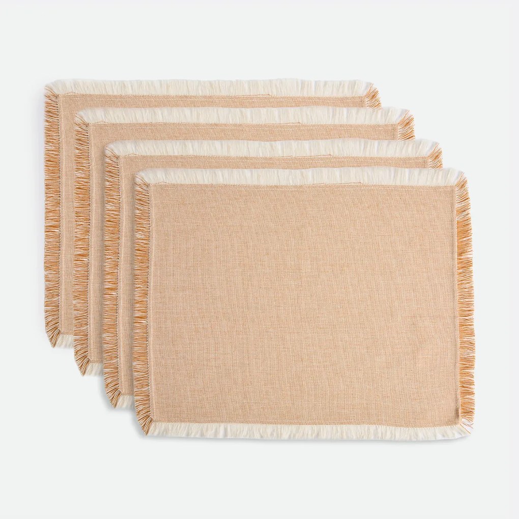 Placemats in geweven-geverfd katoen, Navao