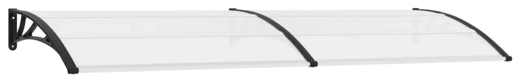 vidaXL Deurluifel 300x80 cm PC zwart en transparant