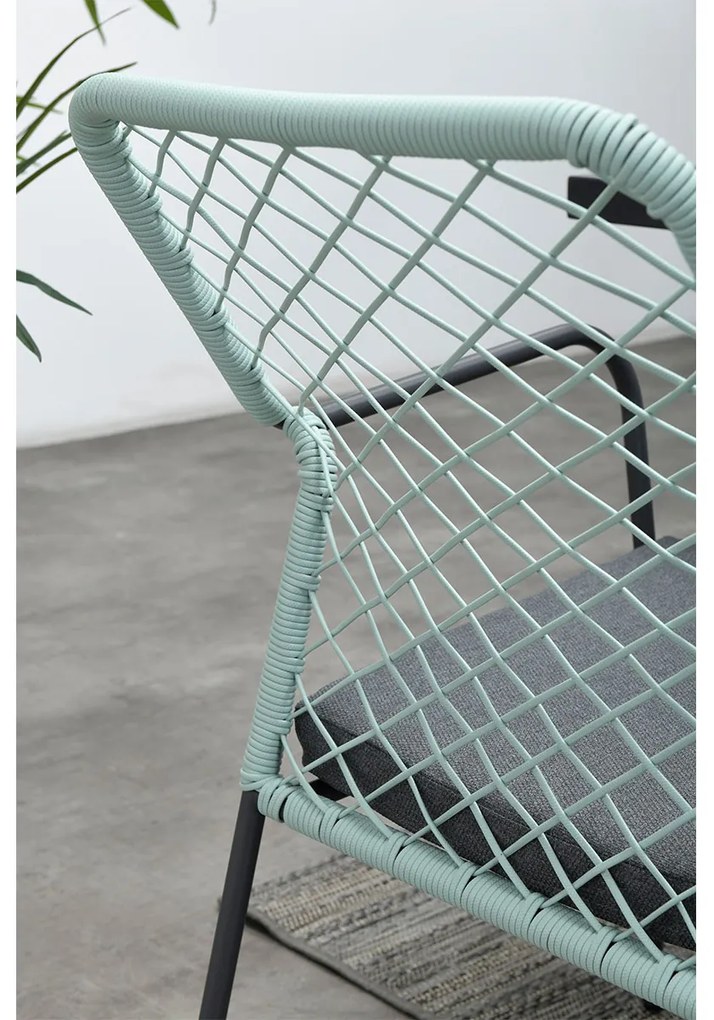 Garden Impressions Ross tuinset 3-delig zacht groen - Mina tuintafel 90x90 cm