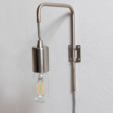 Metalen Wandlamp Alli Chroom - Sklum