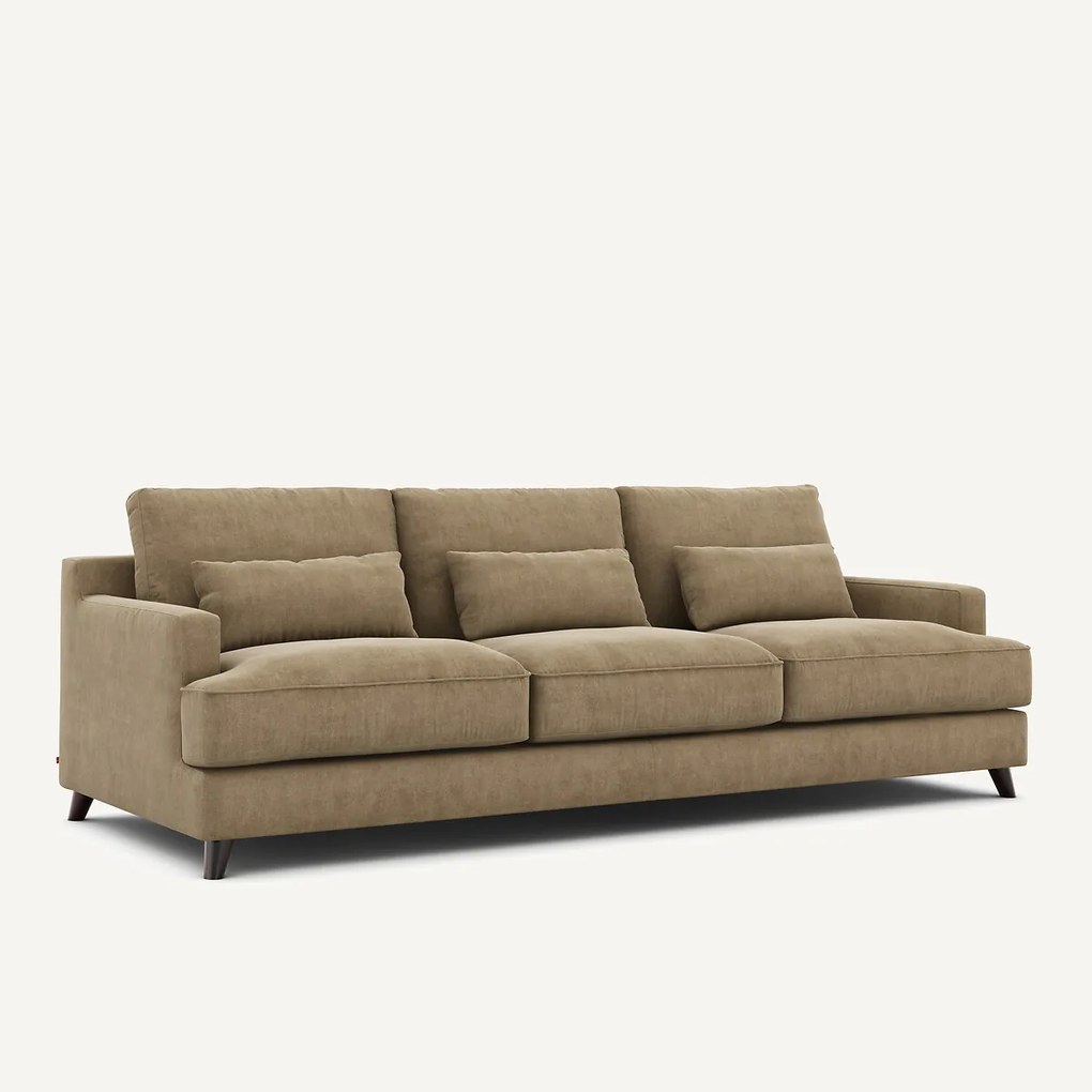Bank 3- of 4-zits, van stonewashed fluweel, ALWINE