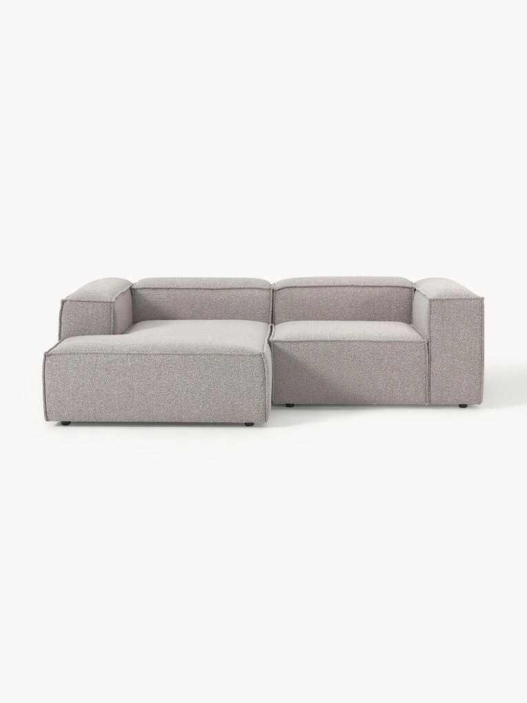 Modulaire hoekbank Lennon (3-zits) van bouclé