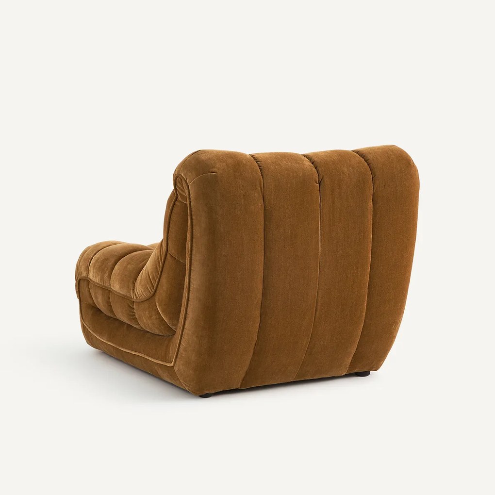 Fauteuil met fluwelen bekleding, Jud