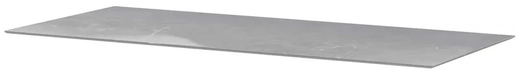 4 Seasons Outdoor Konos tafel frost grey met Goa keramisch blad lichtgrijs 220 cm SALE Tuintafel antraciet weerbestendig