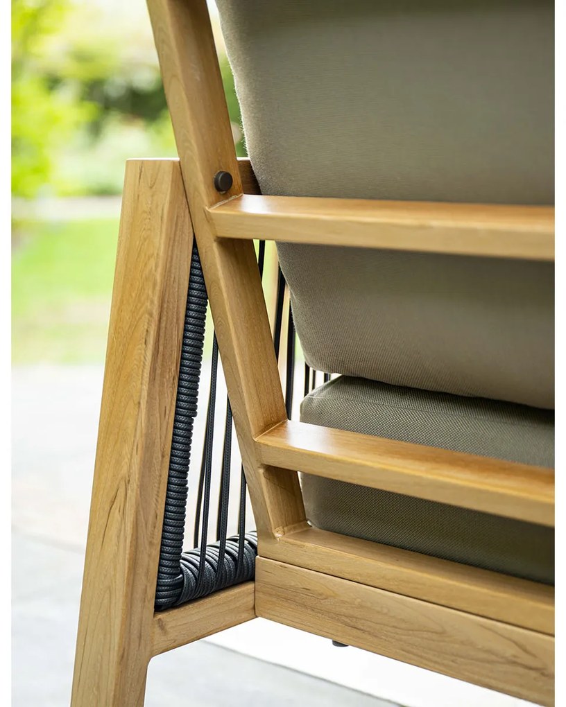 Garden Impressions San Capri lounge dining set 7-delig rechts - light teak aluminium