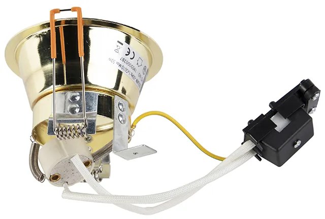 Set van 6 Moderne inbouwspot goud - Dept