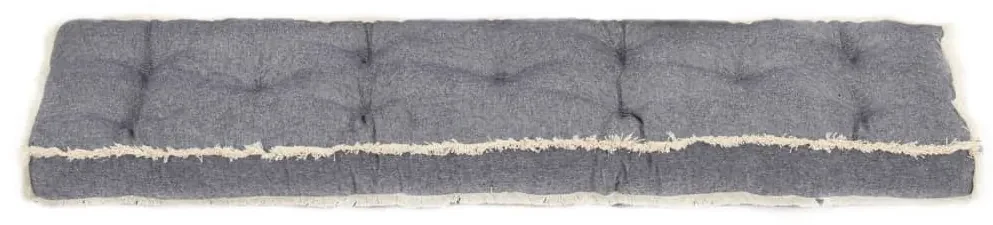 vidaXL Bankkussen pallet 120x40x7 cm blauw