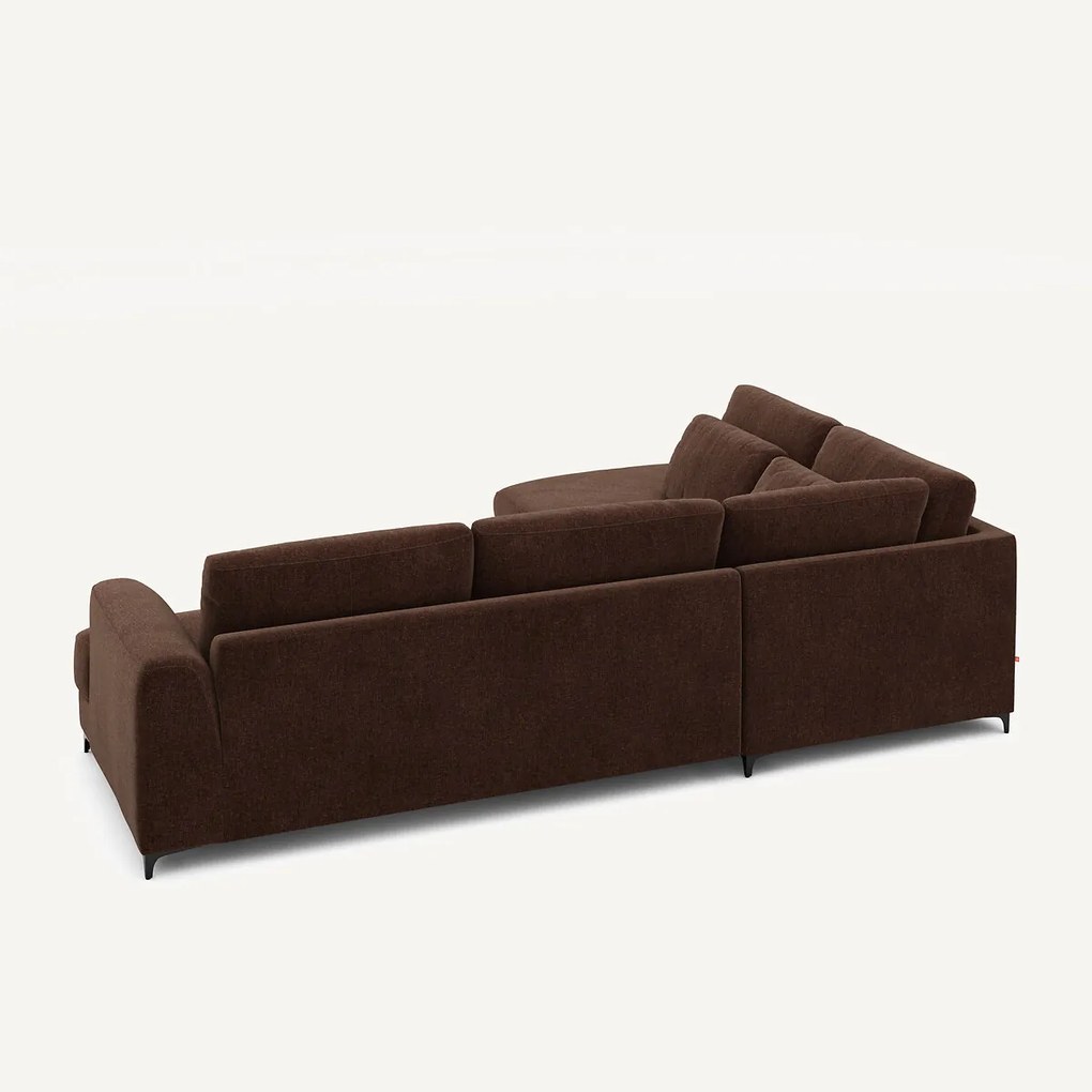 Hoekslaapbank links fluweel chenille, Marsile