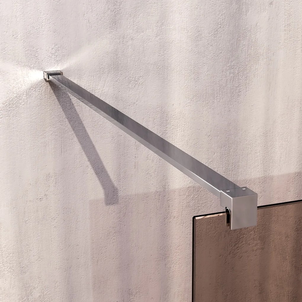 Brauer Oblivion inloopdouche bronsglas 90cm chroom