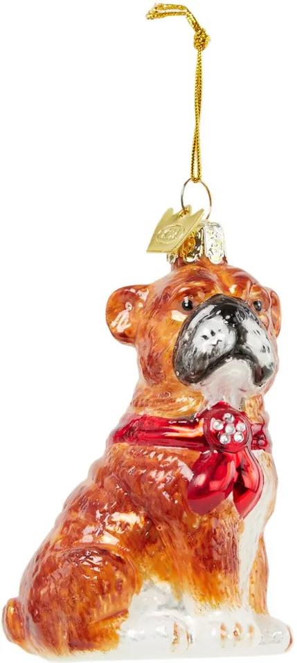Kurt Adler Bulldog met zakdoek kersthanger 9 cm