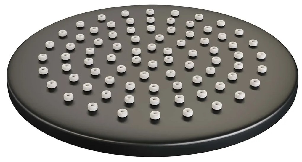 Brauer Black Edition thermostatische inbouw regendouche met 3 standen handdouche, gebogen muurarm en hoofddouche 20cm set 81 zwart mat