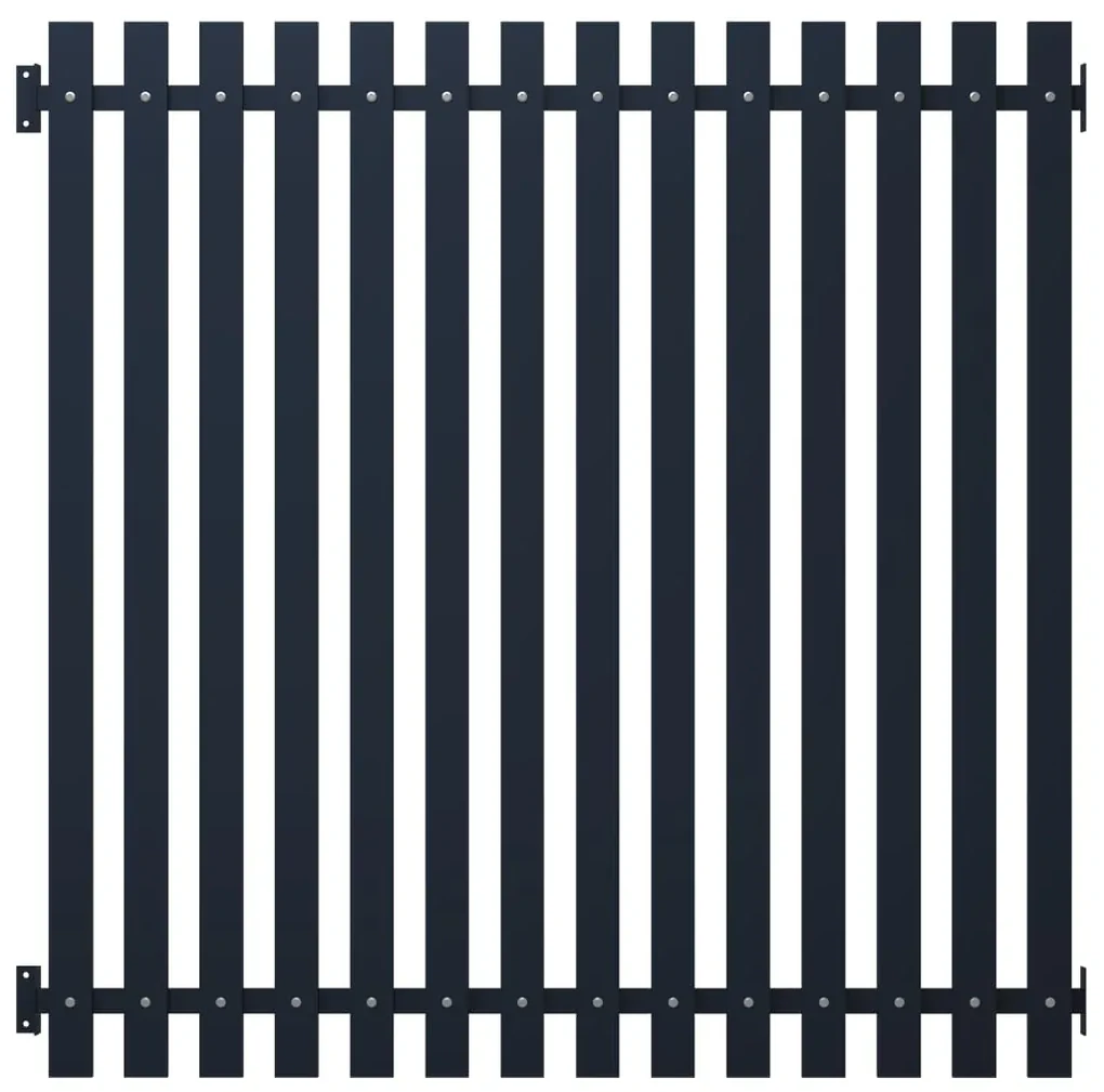 vidaXL Schuttingpaneel 170,5x170 cm gepoedercoat staal antraciet