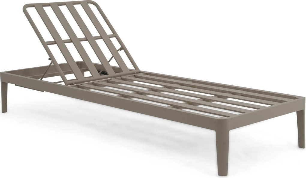 Lifestyle Garden Furniture Mateo Ligbed Met Kussen Loft/dark Grey Aluminium Taupe