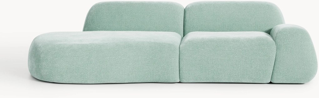 Modulaire teddy chaise longue Wolke (3-zits)