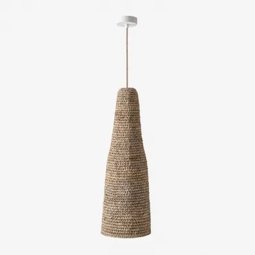 Jessica Hangende Buitenplafondlamp Natuurlijk - Wit & Ø25 Cm - ↑75 Cm Jessica - Sklum