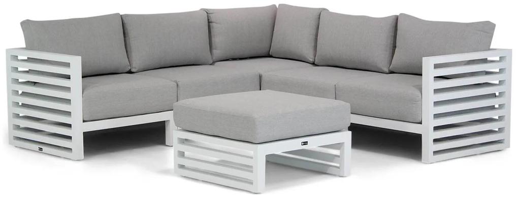 Hoek loungeset  Aluminium Wit 5 personen Santika Furniture Santika Jaya